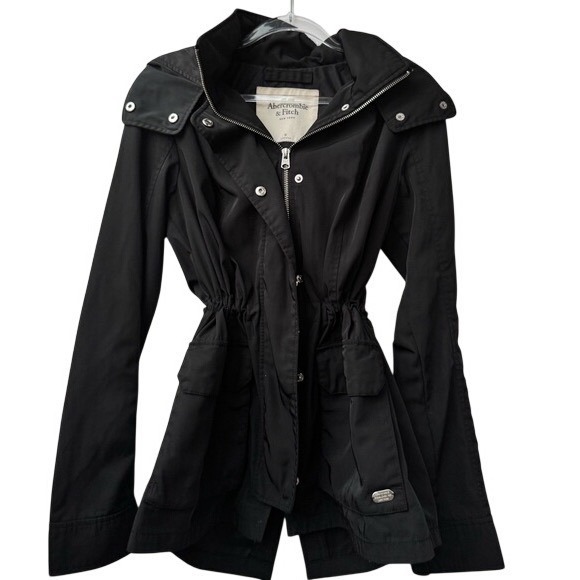 Abercrombie & Fitch Women's Black Utility Jacket, Size M - Picture 3 of 12